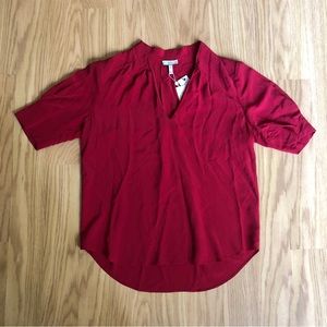 Joie Ance Silk Top Cranberry